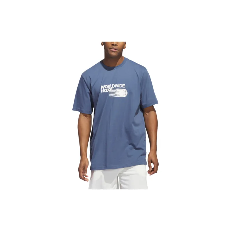 Adidas Rldwide T Shirts Men Blue-1