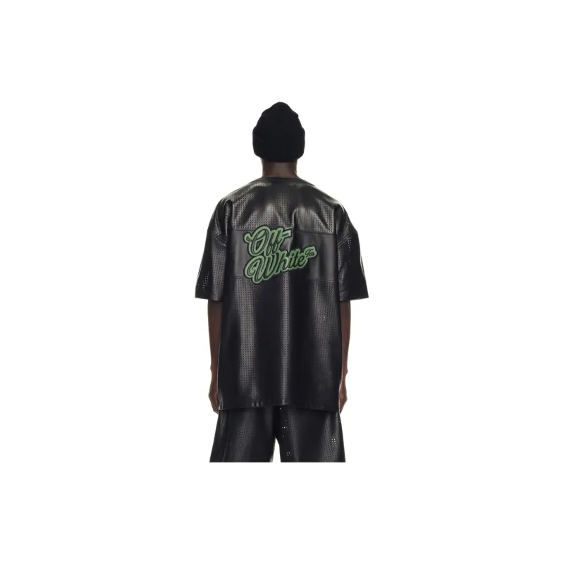 OFF WHITE Natlover Basketball Leather T shirt-2