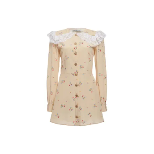 Alessandra Rich Long-Sleeved Dresses Women's Cream