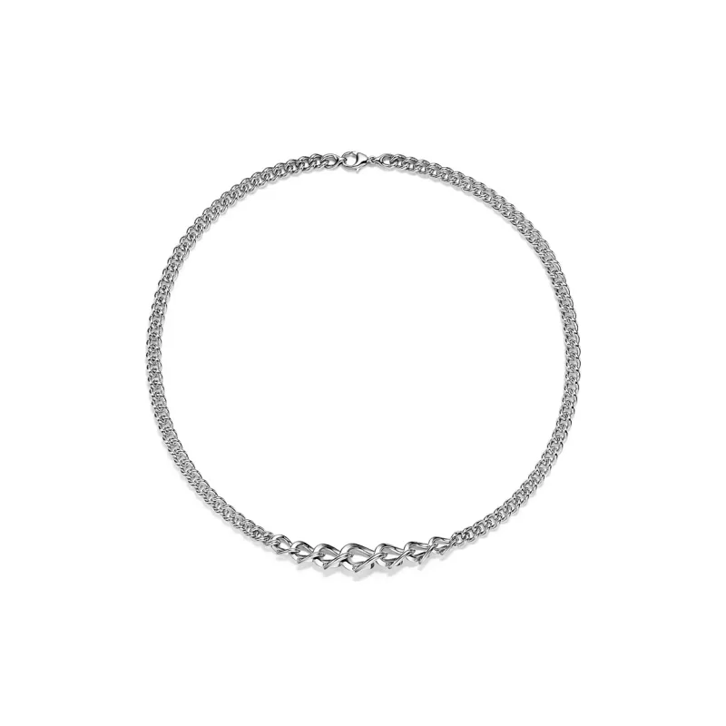 TIFFANY & CO. 925 Sterling Silver Necklaces Unisex Silver-1