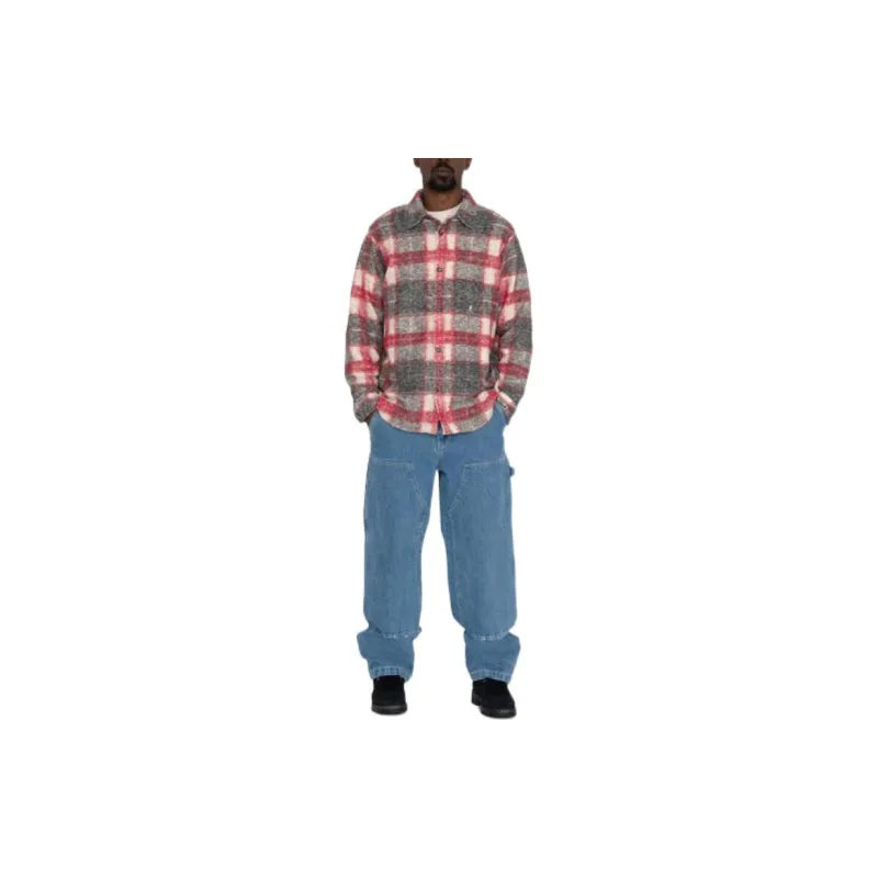 Stussy Plaid Knit Shirt-2