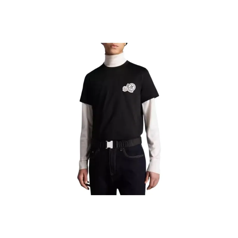 Moncler Logo Patch Crewneck T Shirt-3