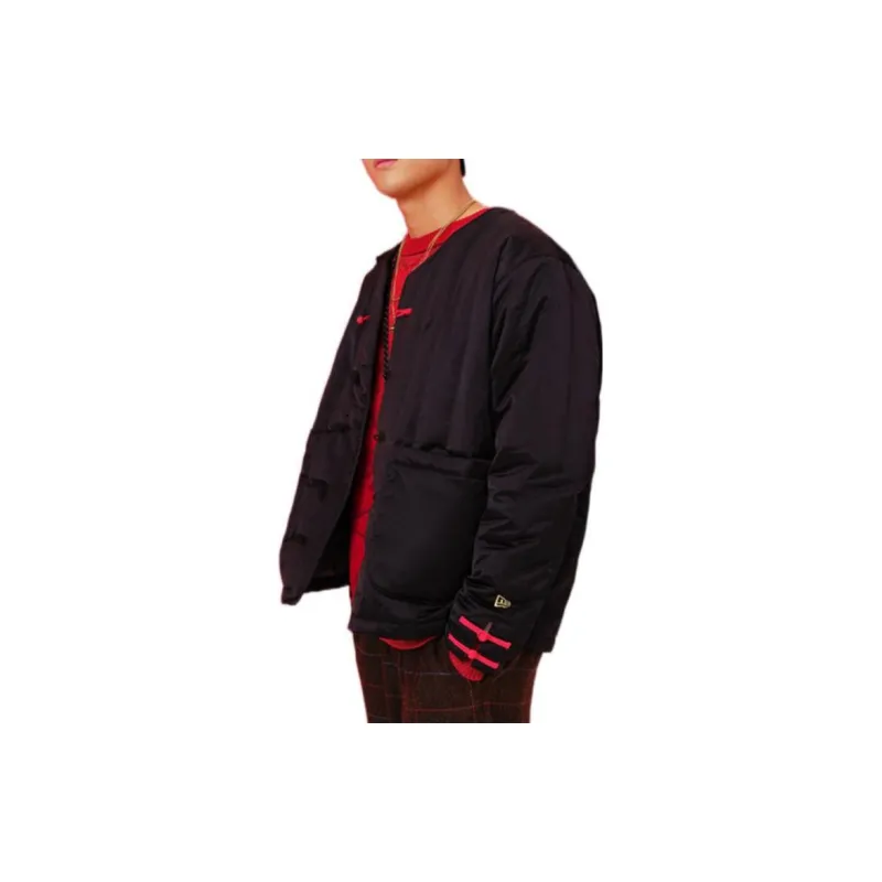 New Era Puffer Jackets Unisex Black-2