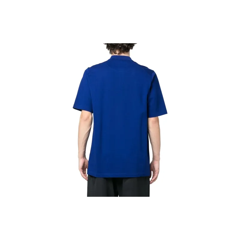 Y 3 Polo Shirts Men Royal Blue-2