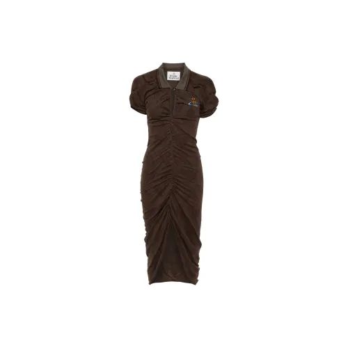 Vivienne Westwood Short-Sleeved Dresses Women's Chocolate