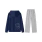 Clothing Set (Navy Blue Top+Gray Pants)