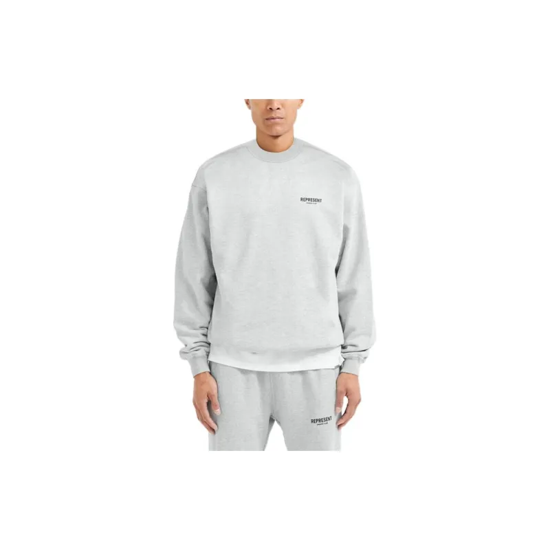 REPRESENT Logo Printed Oversized Crewneck Sweatshirt-4