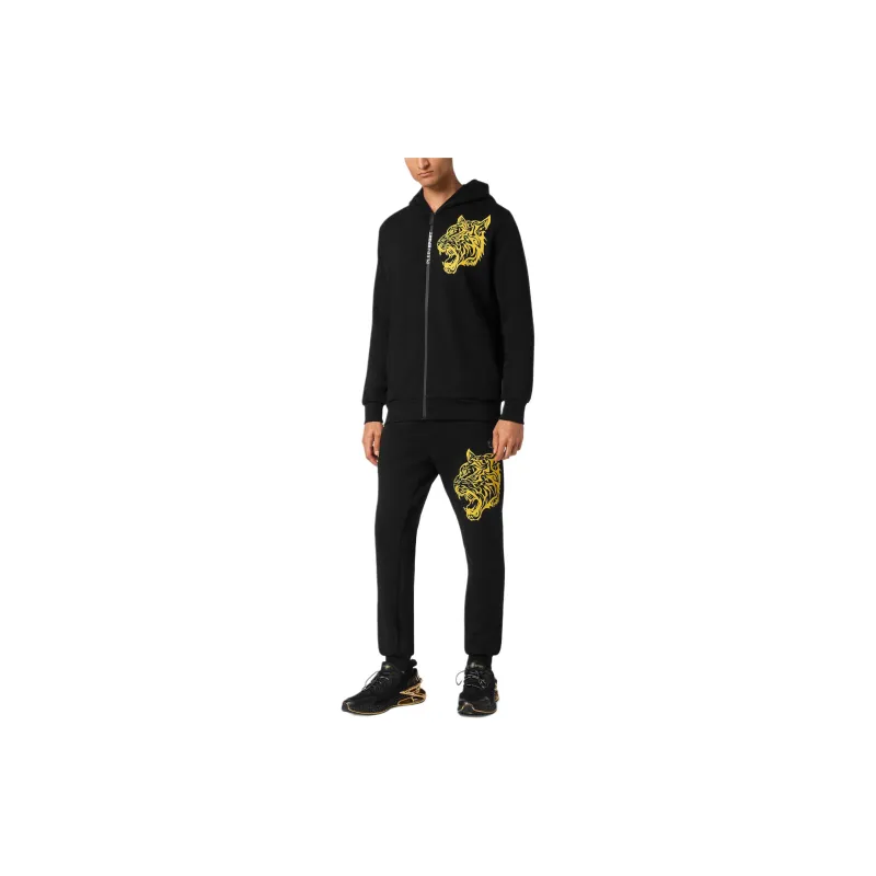 PLEIN SPORT Tiger Print Zipped Hoodie-3