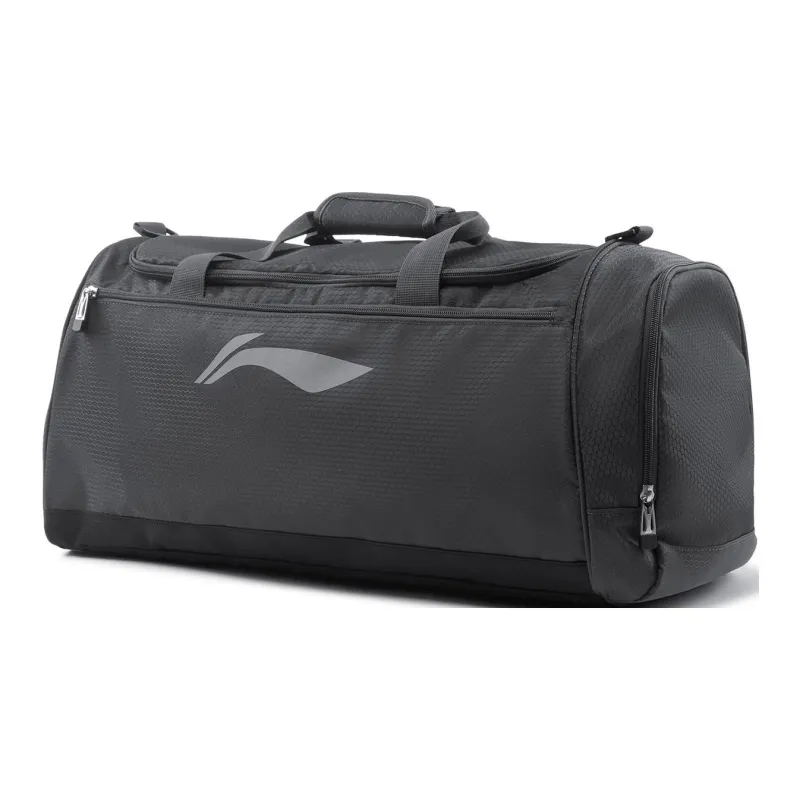 LiNing Fitness Series Polyester Crossbody Bag, Shoulder Bag, Gym Bag Tubas Unisex Black & Gray-2