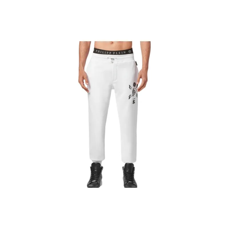 PHILIPP PLEIN Hexagon Tapered Track Pants-1