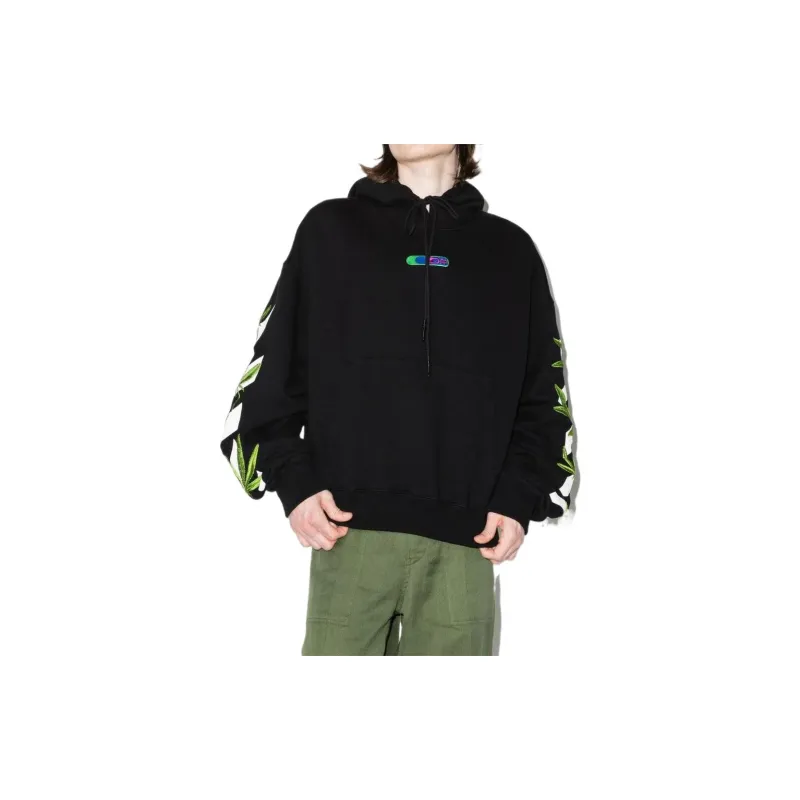 OFF WHITE Weed Arrows Oversized Hoodie-1