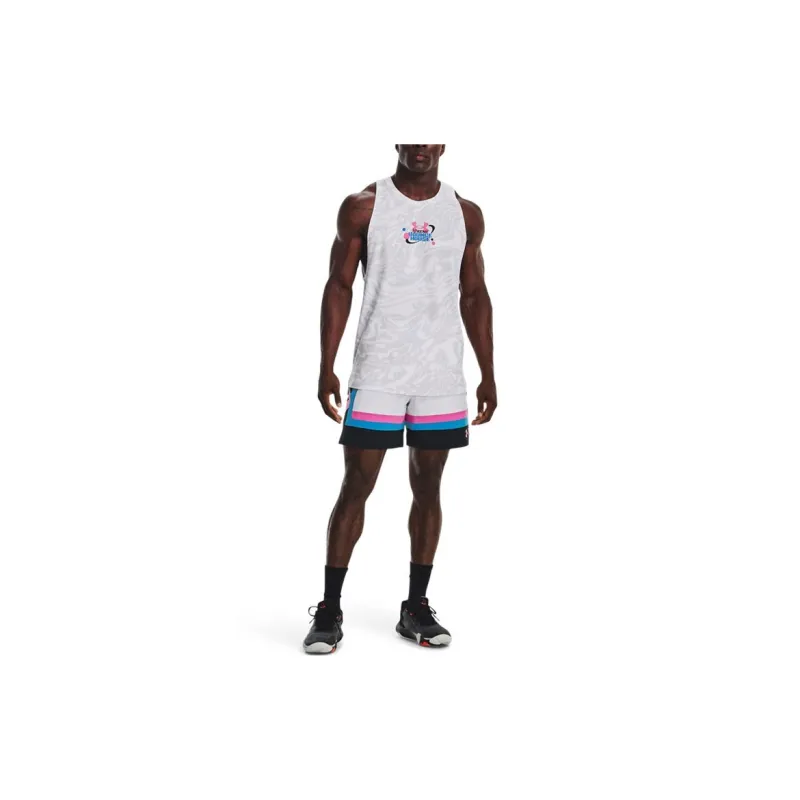 Under Armour Basketball Shorts Men's White-2