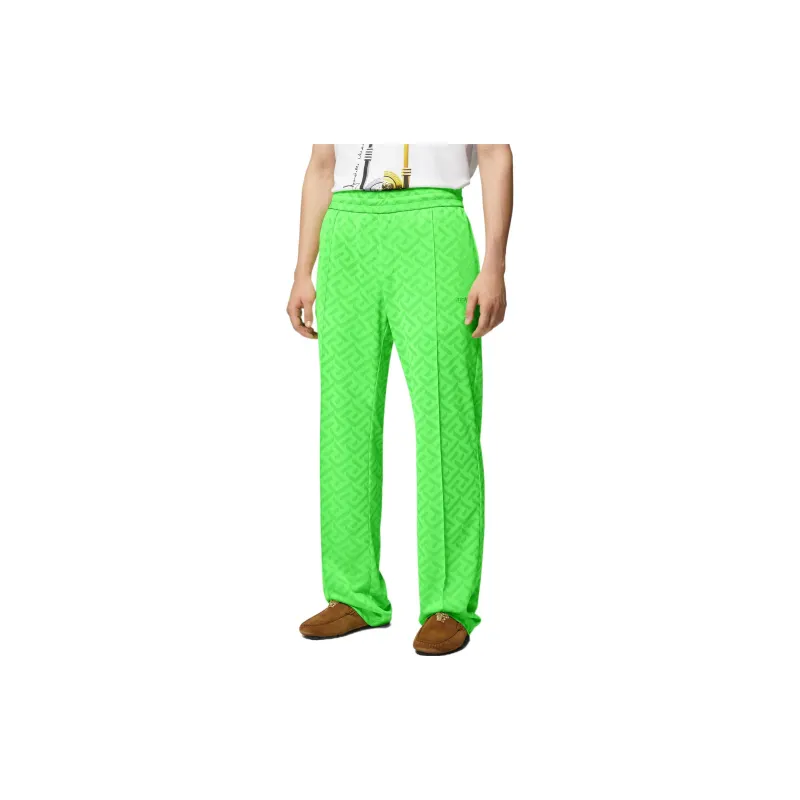 VERSACE SS23 Holiday Casual Pants Men Green-3