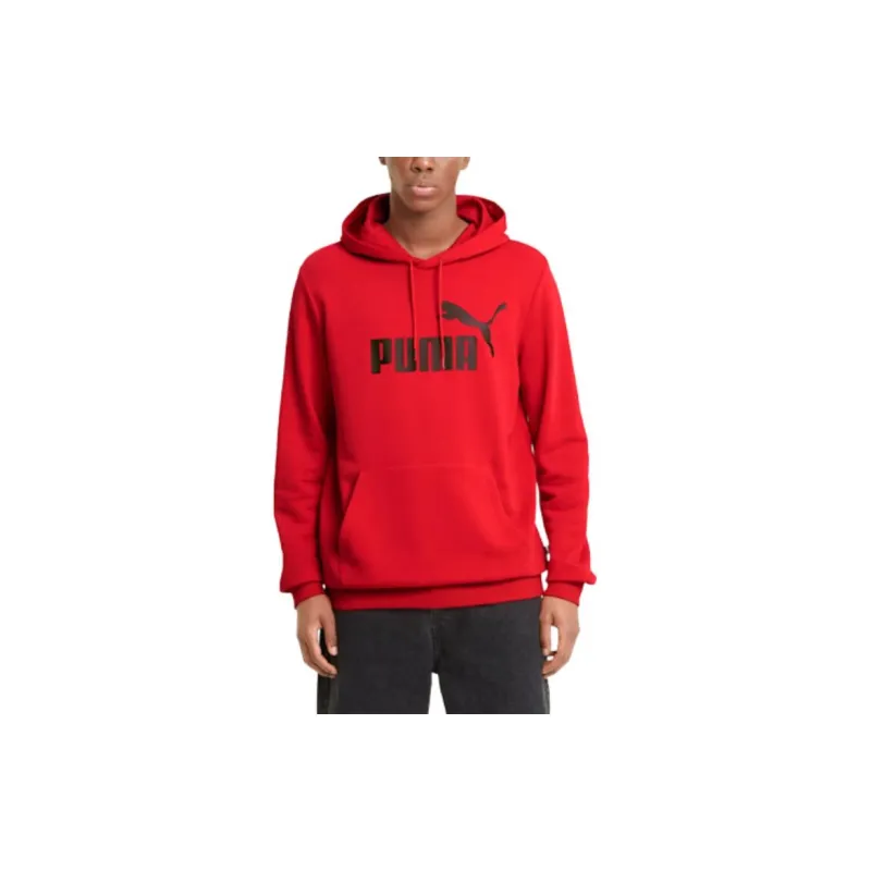 PUMA Essentials Big Logo Hoodie Sweatshirt Men's Red-3