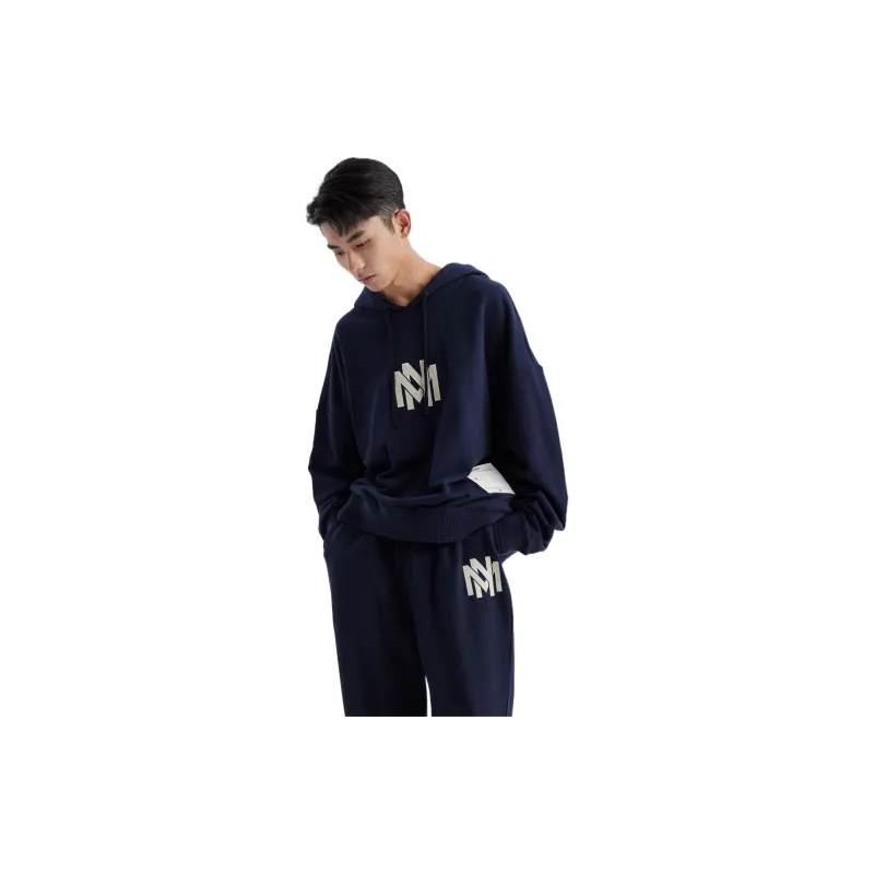 Mitchell Ness Sweatshirts Unisex Navy Blue-4