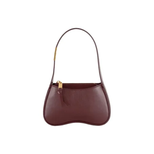 Elisabetta Franchi Nappa Leather Handbag Shoulder Bag Mini Women's Red Black