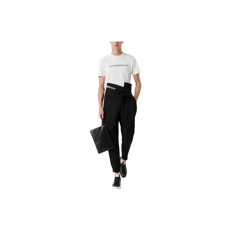 EMPORIO ARMANI Modal blend Jersey fleece Joggers-1