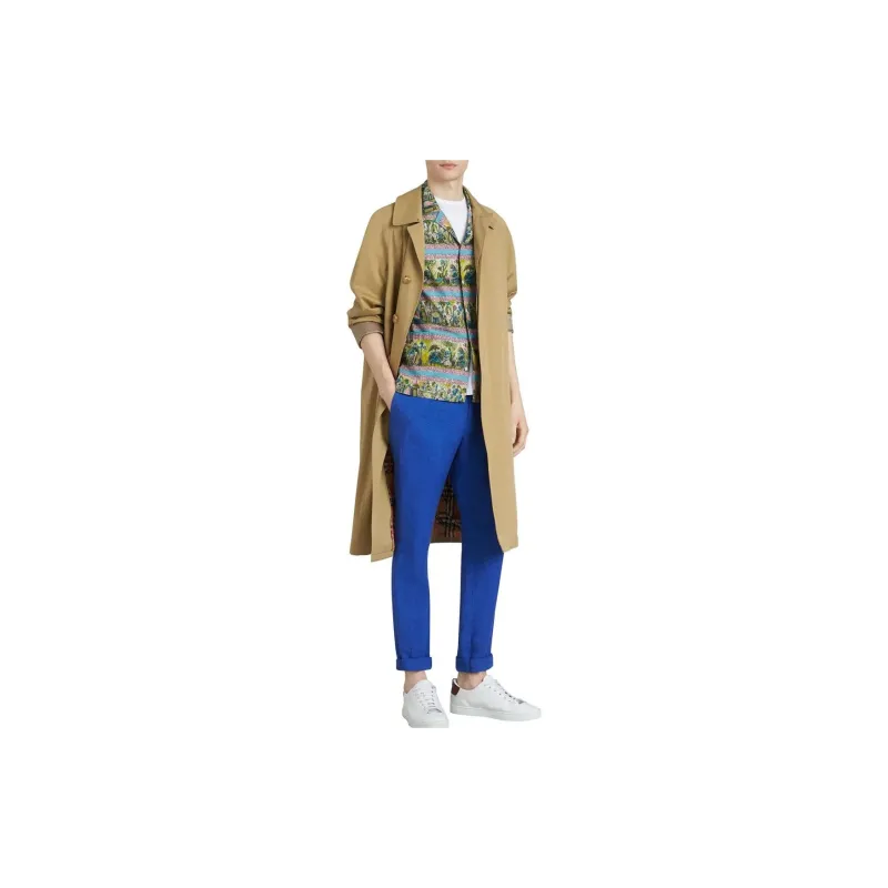Burberry Casual Pants Men Purple Blue-1