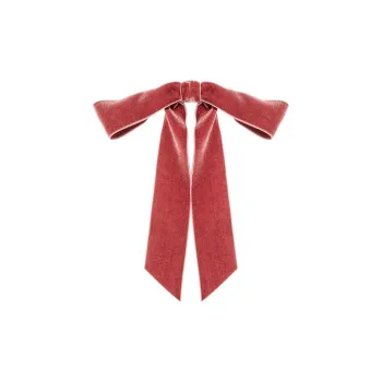 Jennifer Behr Wide Velvet Bow Barrette