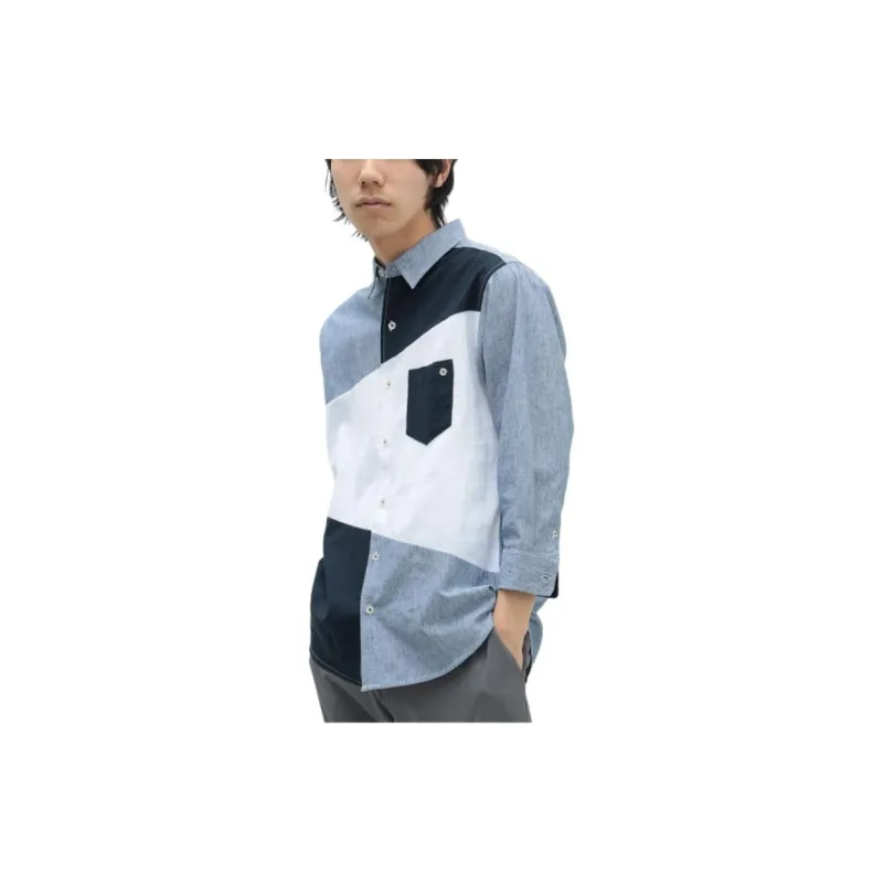Beams Cool Patch Cropped Shirt Men's-6
