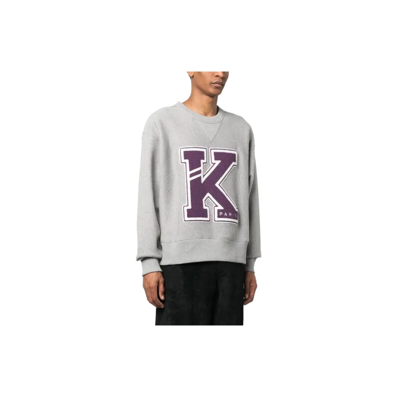 KENZO Logo Patch Detailed Crewneck Sweatshirt-3