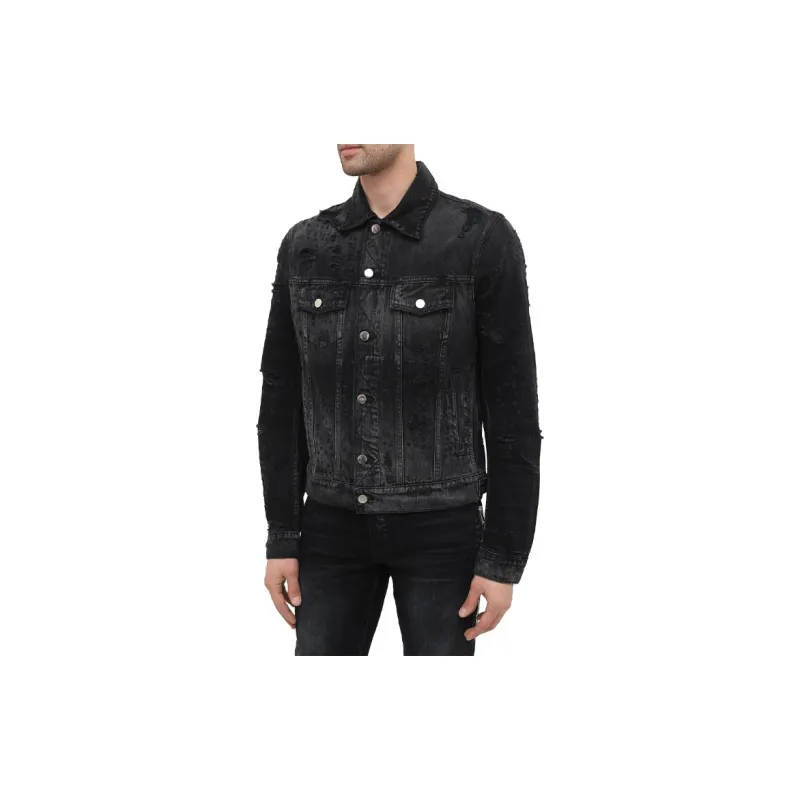 AMIRI Denim Jackets Men Black-5