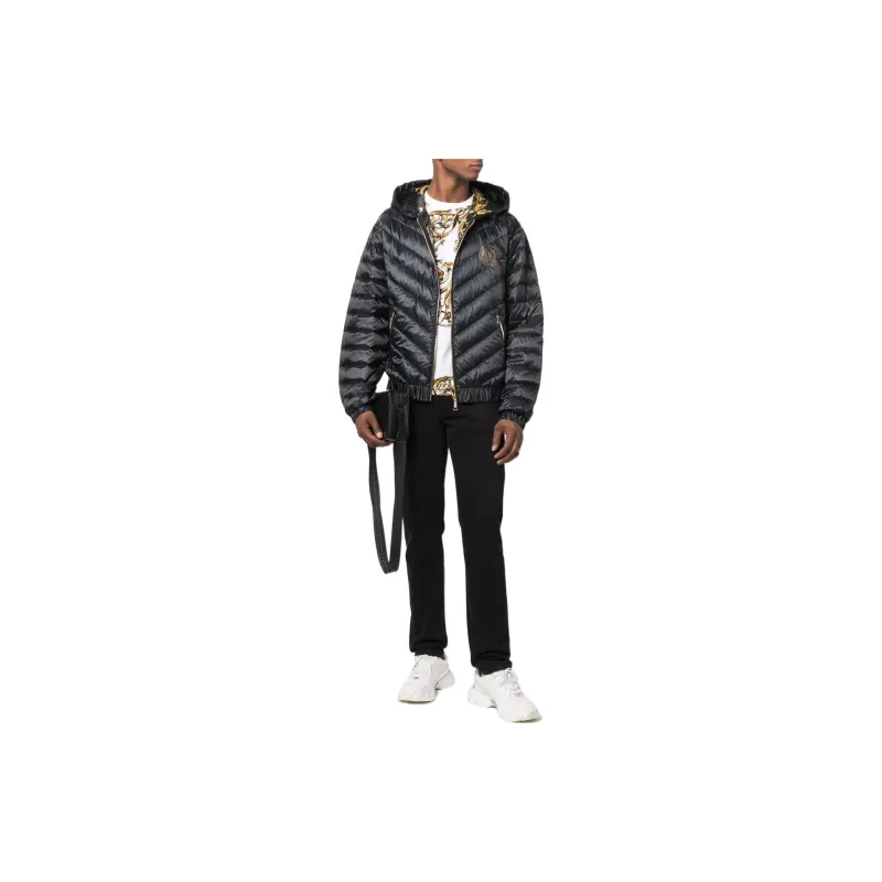 VERSACE JEANS COUTURE Down Jackets Men Black-1