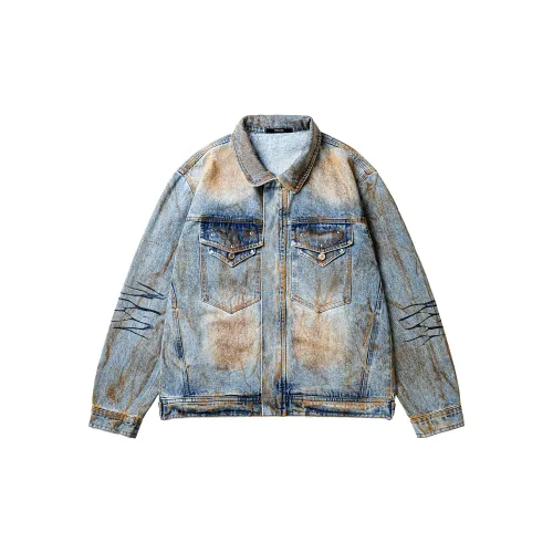 ROOMBOSE Denim Jackets Unisex Blue