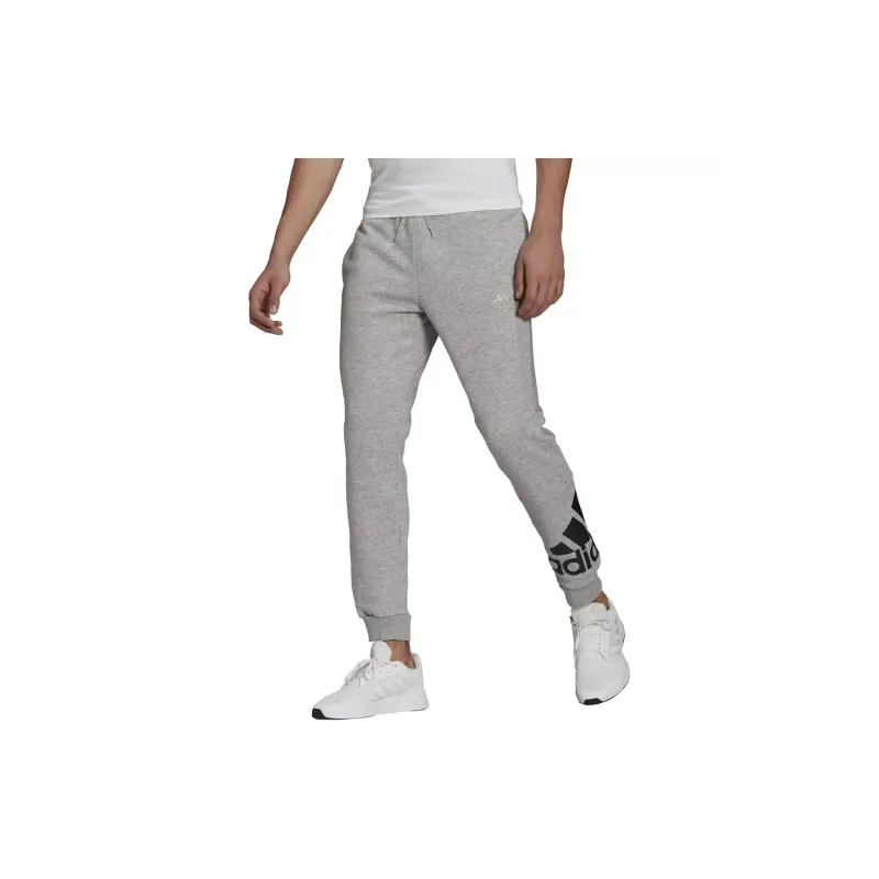 Adidas Essentials Fleece Tapered Cuff Logo Pants-1