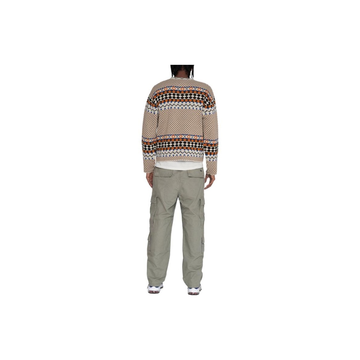 NWT STÜSSY x Nike ICON Knit Sweater in Size XL Unisex DR2893-238 Swoosh 8  Ball