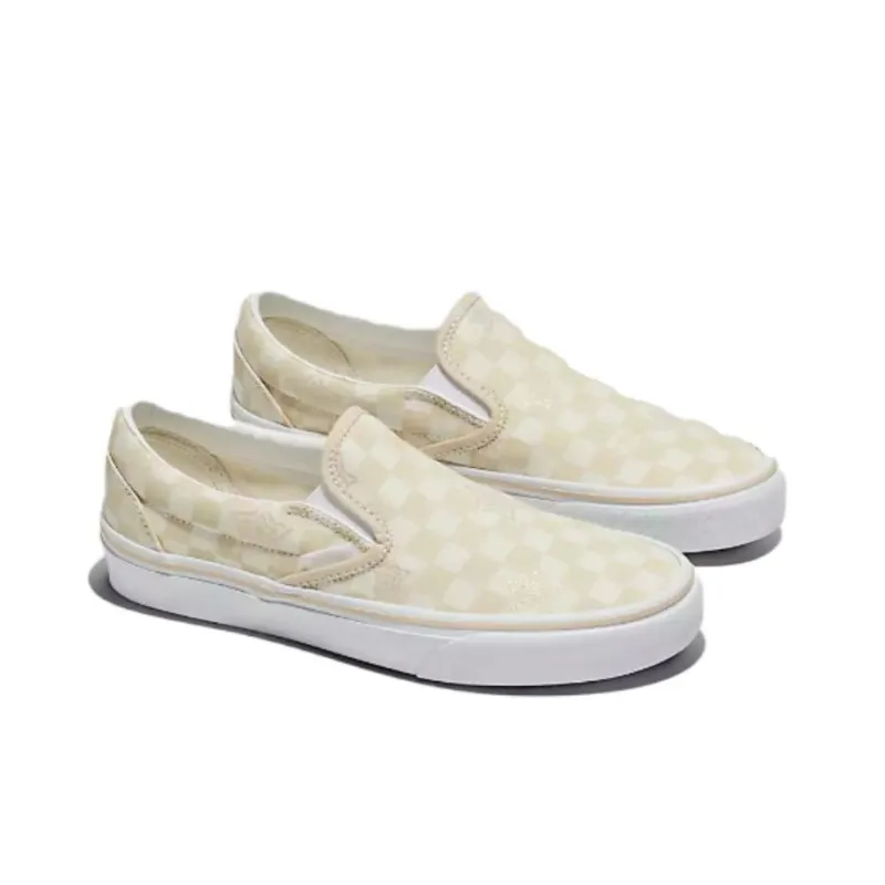 Slip On Classic Vans 'Checkerboard Tan Stars'-1