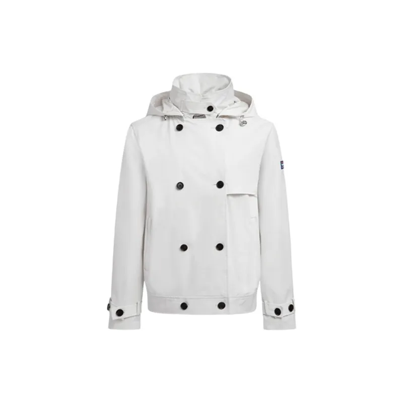 Hush Puppies Trench Coat Women's White-0