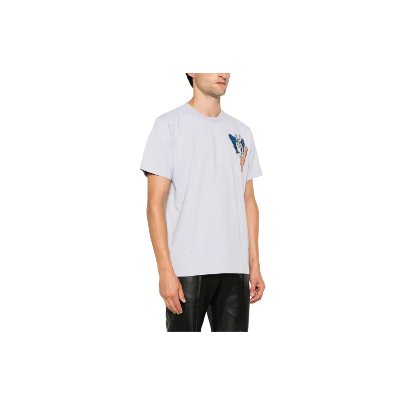 OFF WHITE Logo Printed Crewneck T Shirt-3