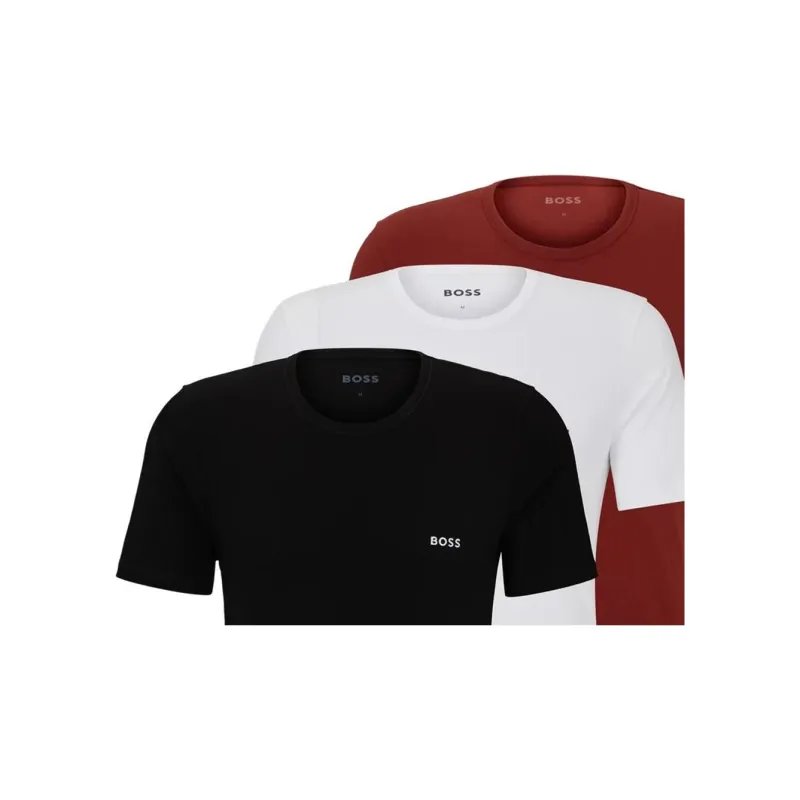 HUGO BOSS Three Pack Of Underwear T Shirts In Cotton Jersey T Shirt Men's 3 Pack-5