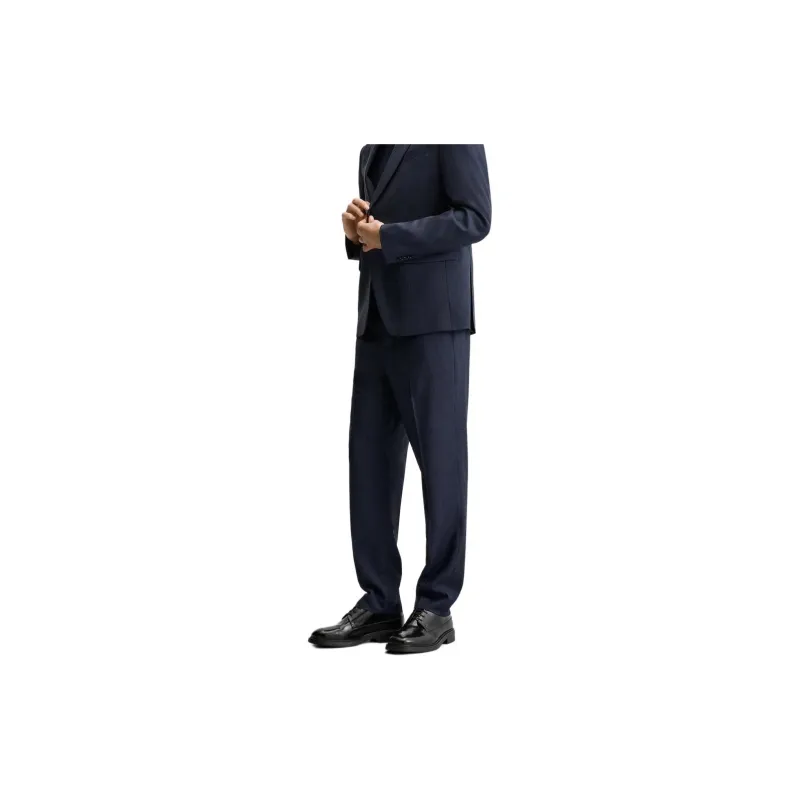 ZARA Suit Trousers Men Blue-4