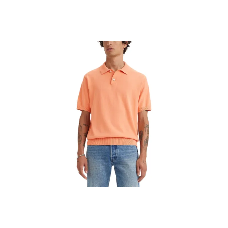 Levis Polo Shirts Men Orange-1
