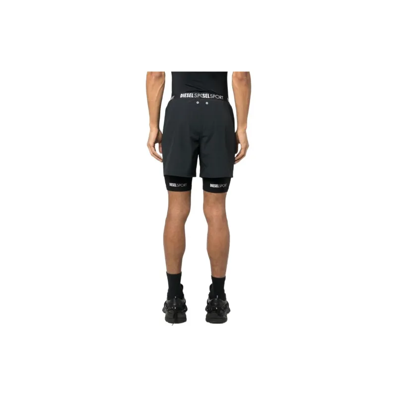 DIESEL Sport Sports Shorts Men Black-3
