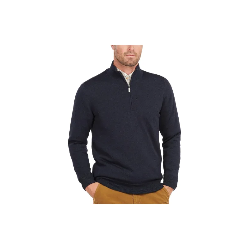 BARBOUR Barbour Gamlan Half Zip Sweater Sweater Men's Blue-2