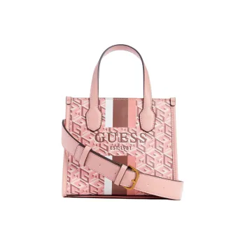 GUESS Artificial Leather Tote Bag Shopping Bag Handbag Mini Women's Pink
