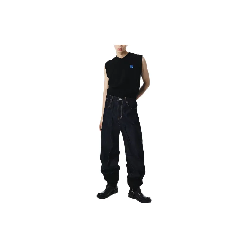 ADER ERROR Tetris-appliqué Knitted Top-5