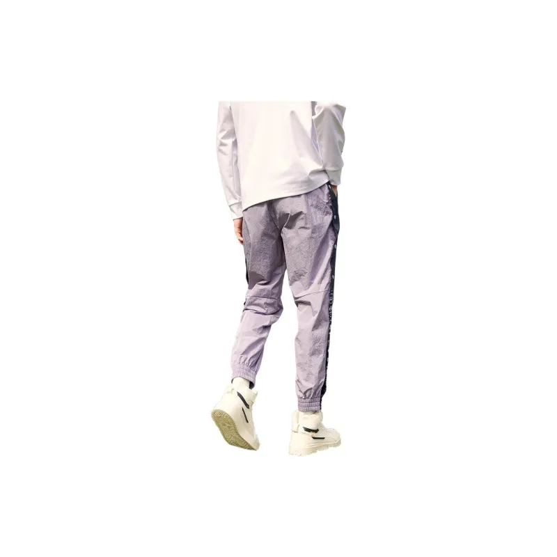 Anta Basketball Collection Knitted Sports Pants Men's Purple-3