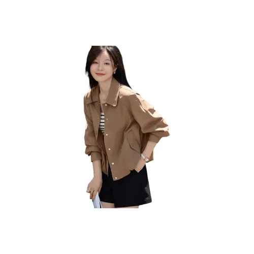 Mo Han Yi Mei Jackets Women's Coffee