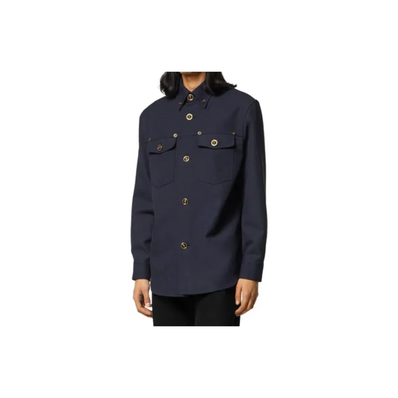 VERSACE FW22 Jackets & Coats Men's Blue-1