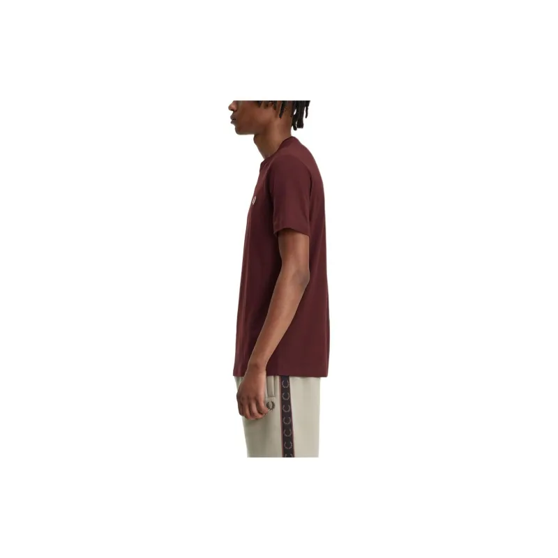 FRED PERRY Crew Neck T Shirt T Shirt Men's Red-3