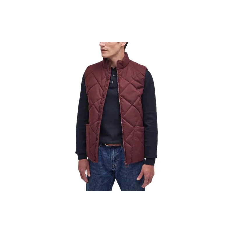 BARBOUR Lindale Gilet Vest Men's Burgundy-2