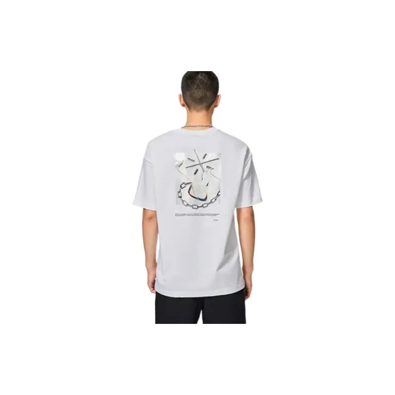 LiNing x Glare Wade Collection T Shirt Unisex White-3