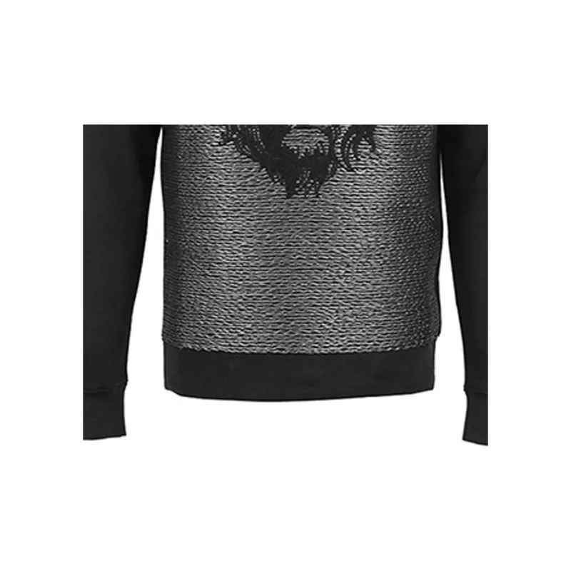 VERSUS Sweatshirts Men Black-5