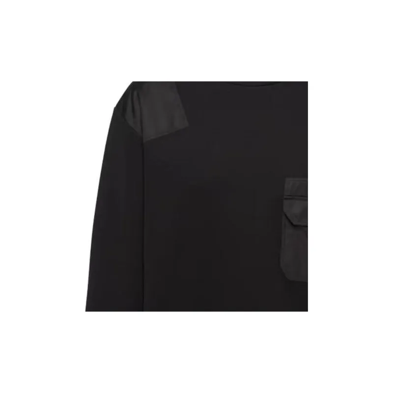 PRADA Triangle logo Panelled Sweatshirt-5