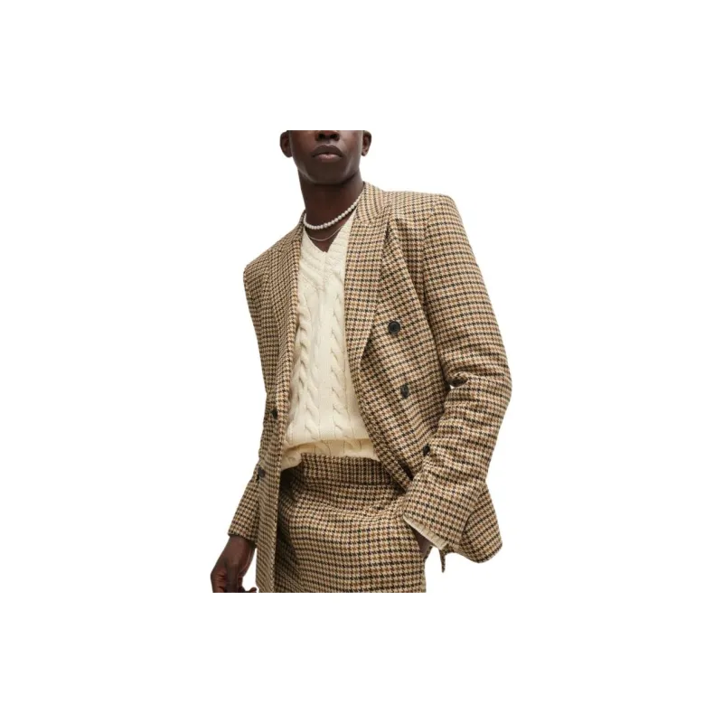 HUGO BOSS Houndstooth Slim-fit Jacket-4