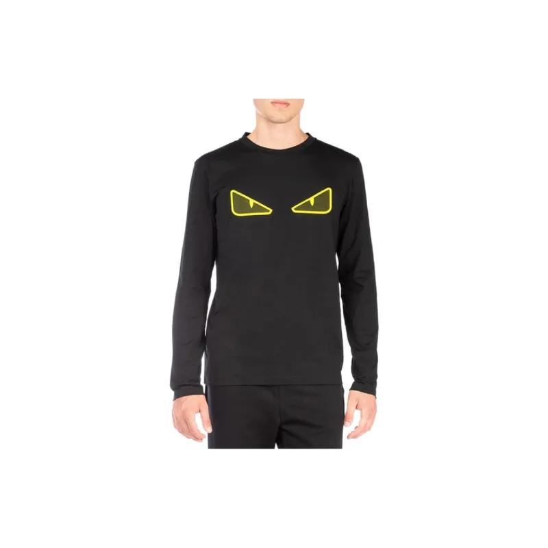 FENDI Sweatshirts Men Black-2